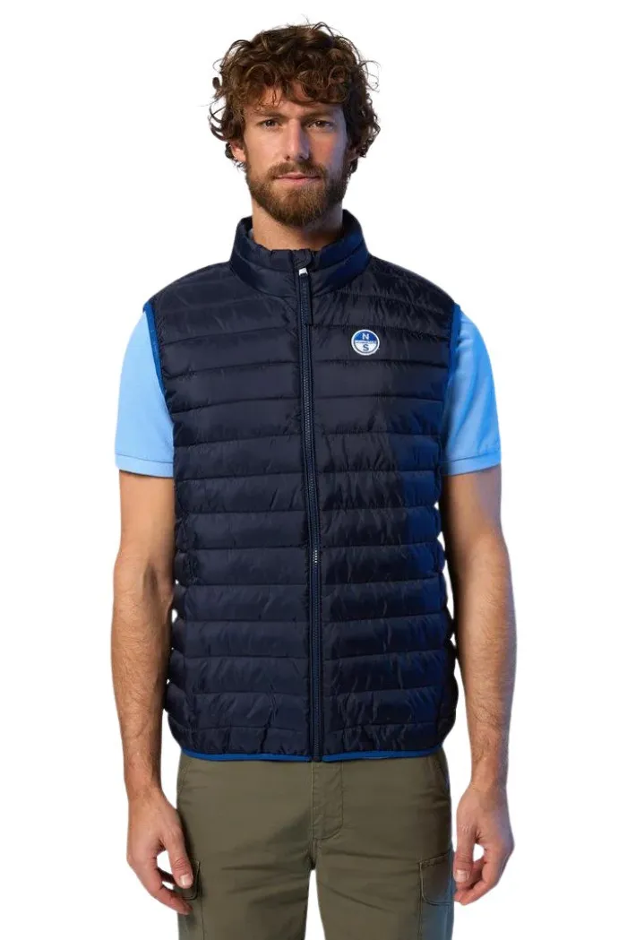 North Sails gilet imbottito con patch logo Crozet 603272