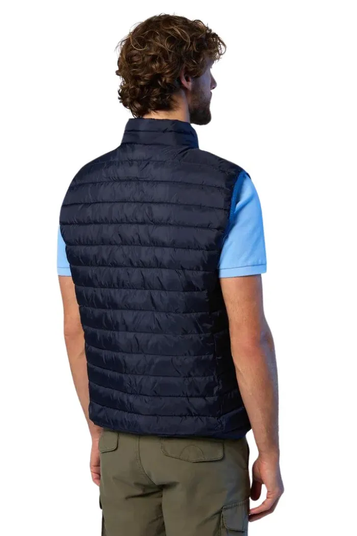 North Sails gilet imbottito con patch logo Crozet 603272