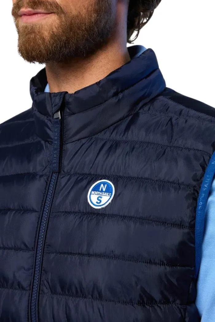 North Sails gilet imbottito con patch logo Crozet 603272