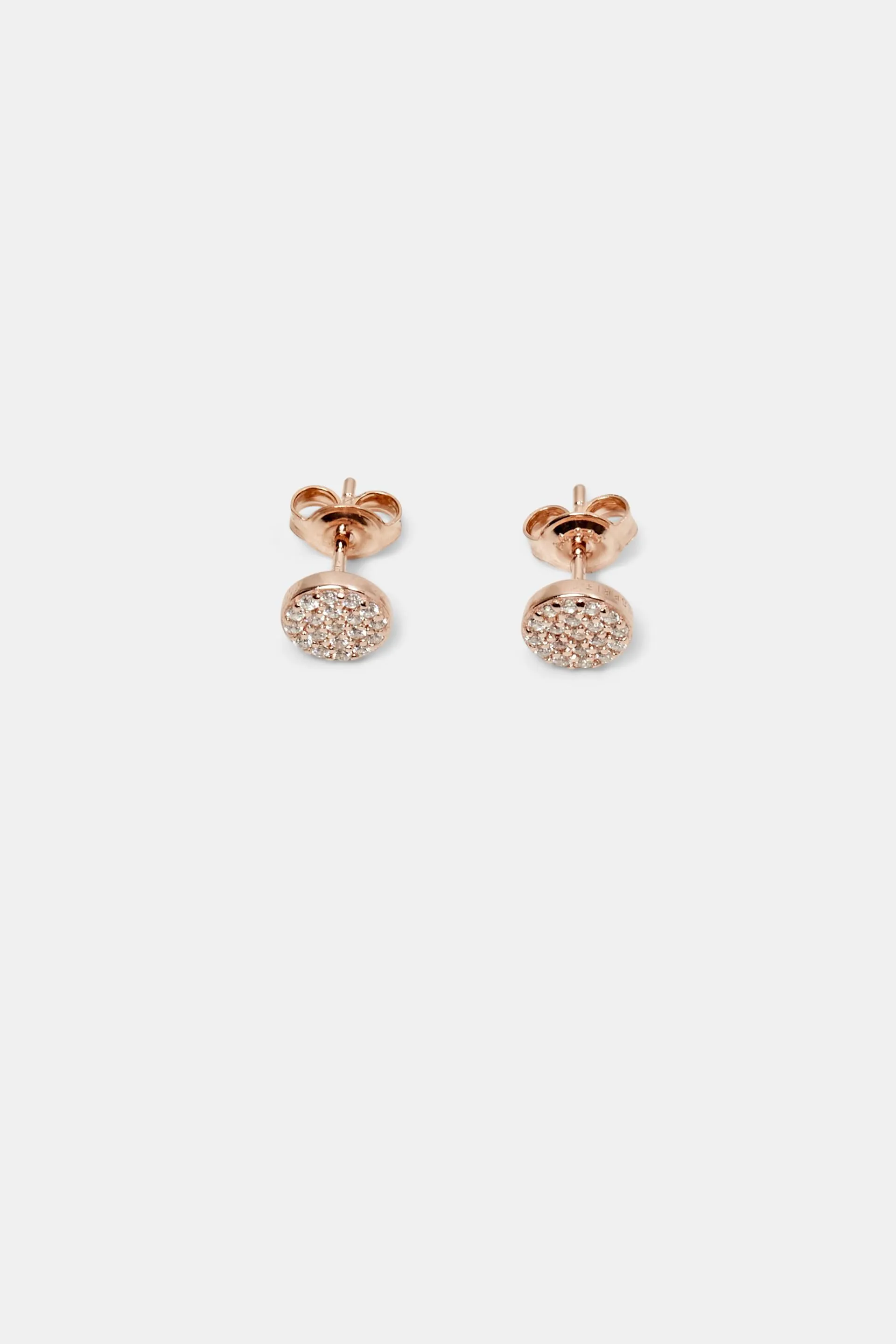 Orecchini a perno in argento sterling con zirconi