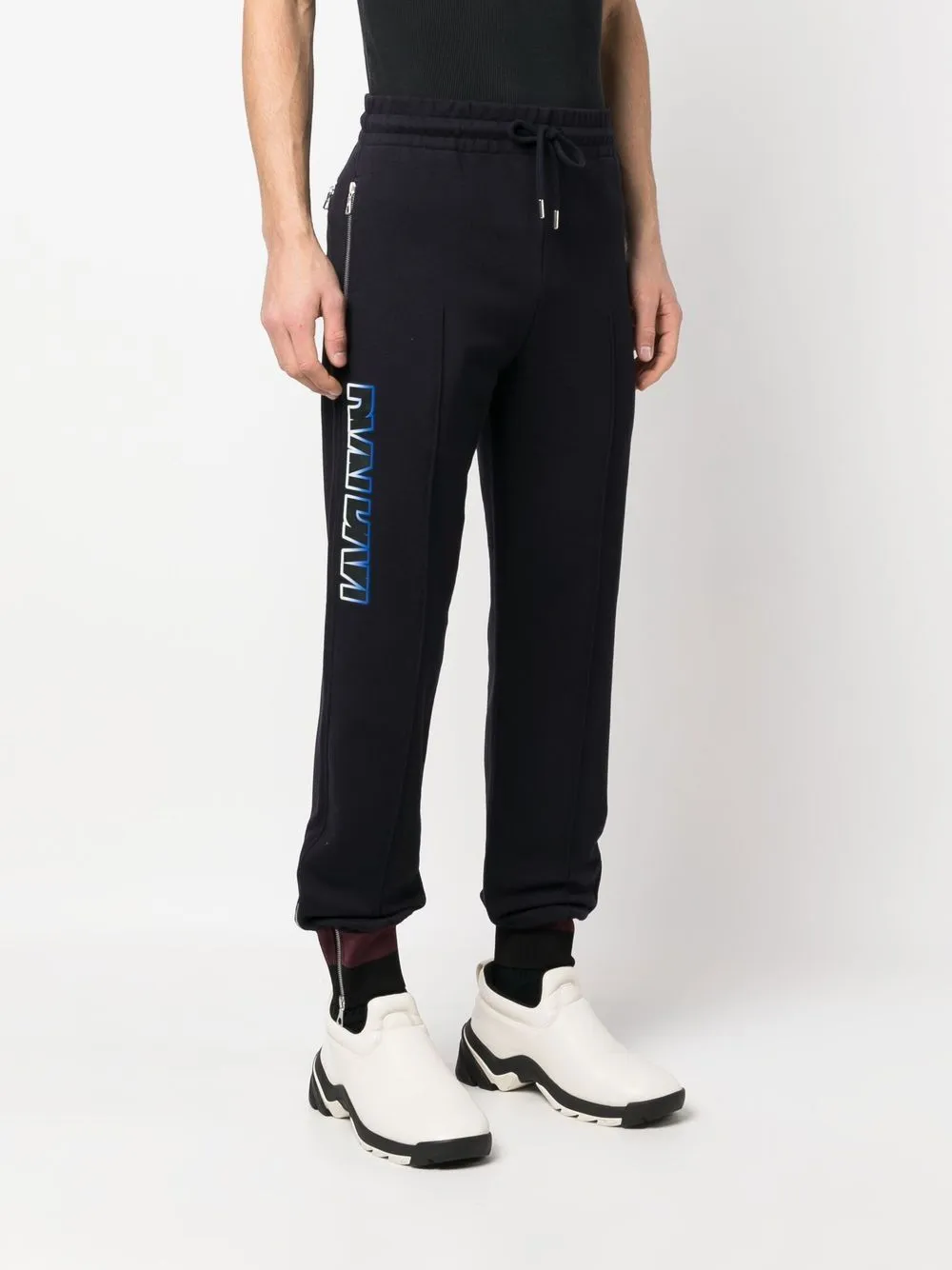 pantalone jogger con logo