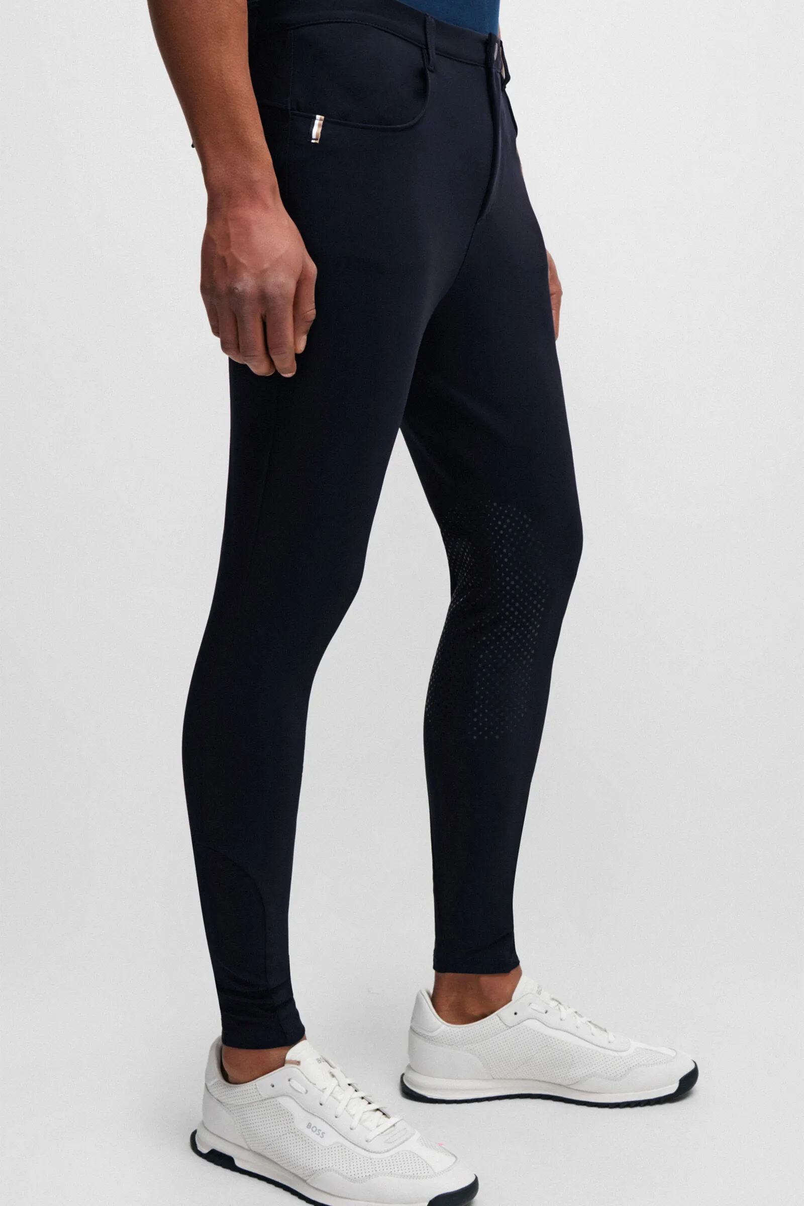 Pantaloni estivi BOSS James con grip al ginocchio