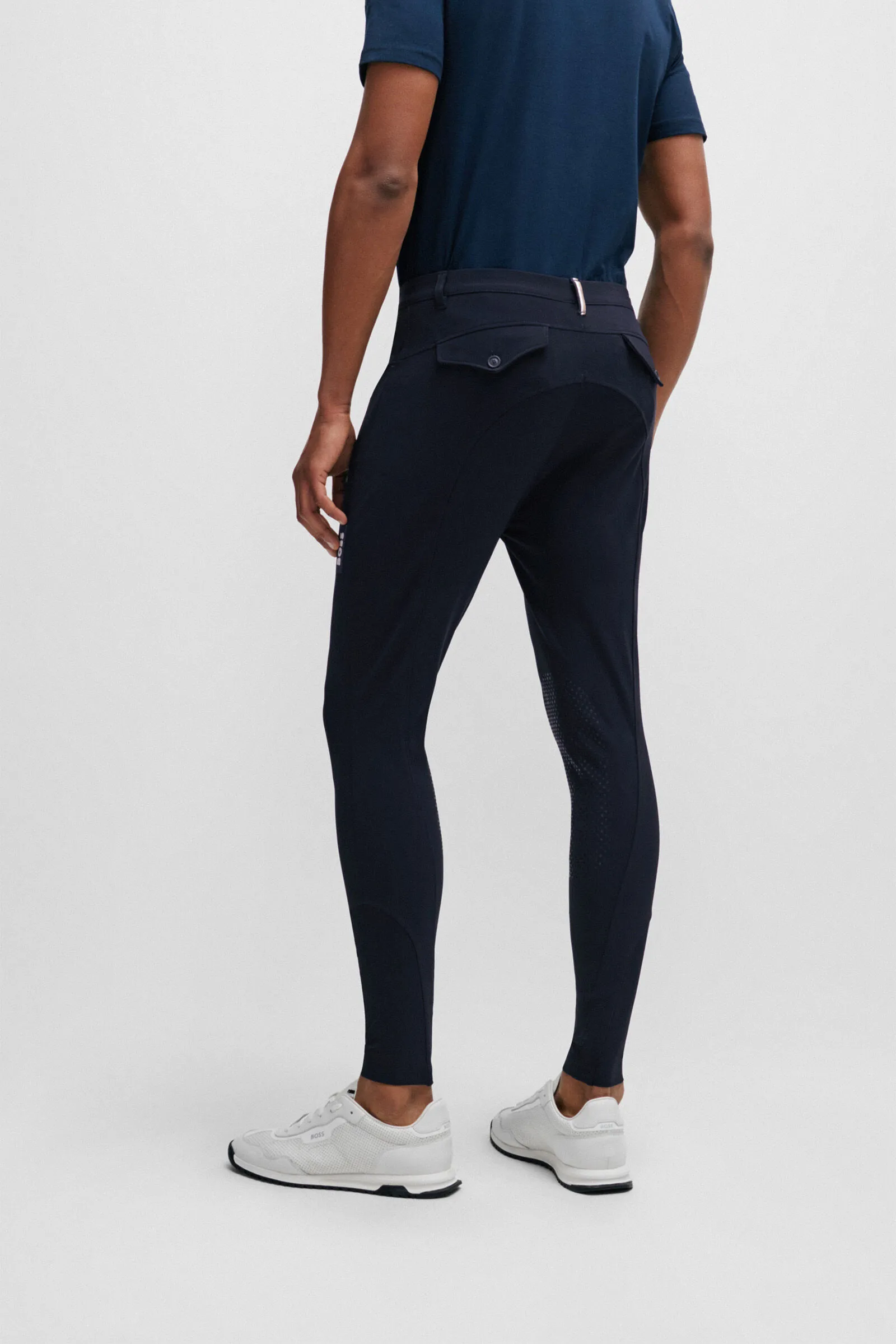 Pantaloni estivi BOSS James con grip al ginocchio
