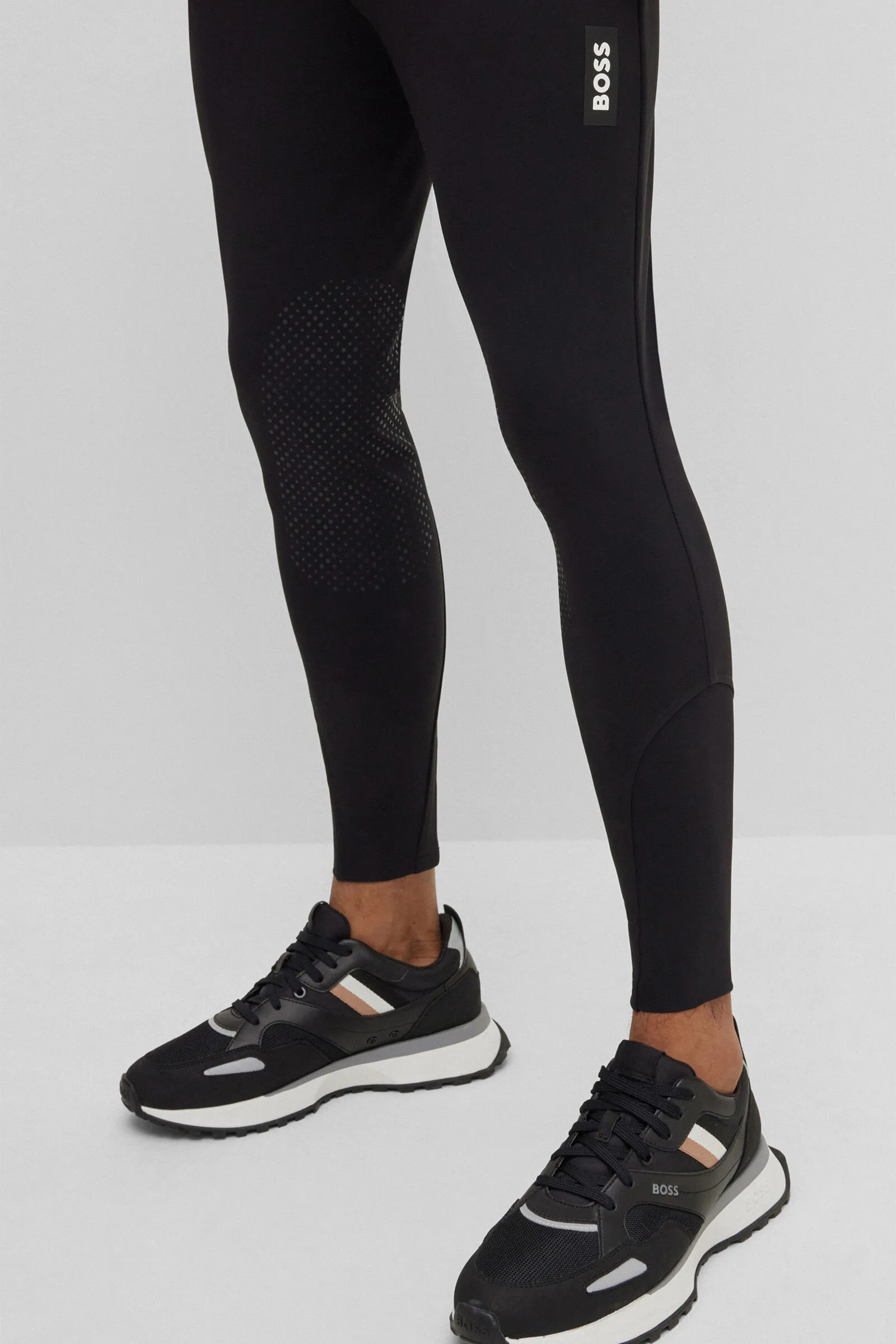 Pantaloni estivi BOSS James con grip al ginocchio