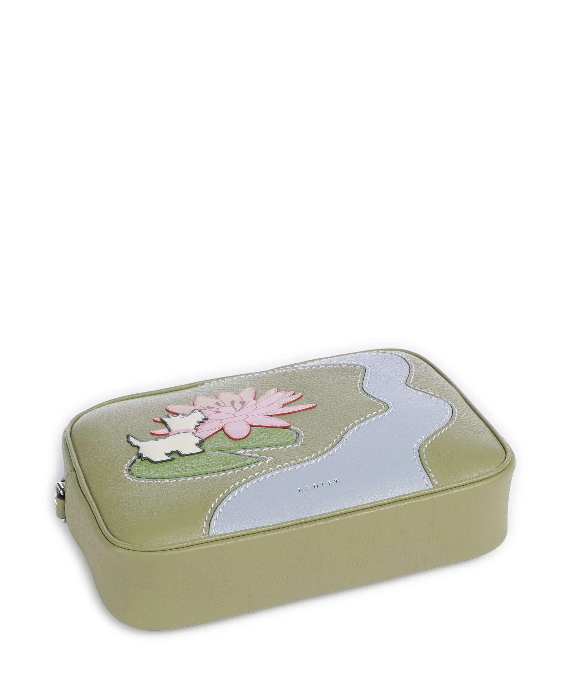  Radley London Into the Woods Editions Borsa a tracolla pelle di vacchetta grana verde  