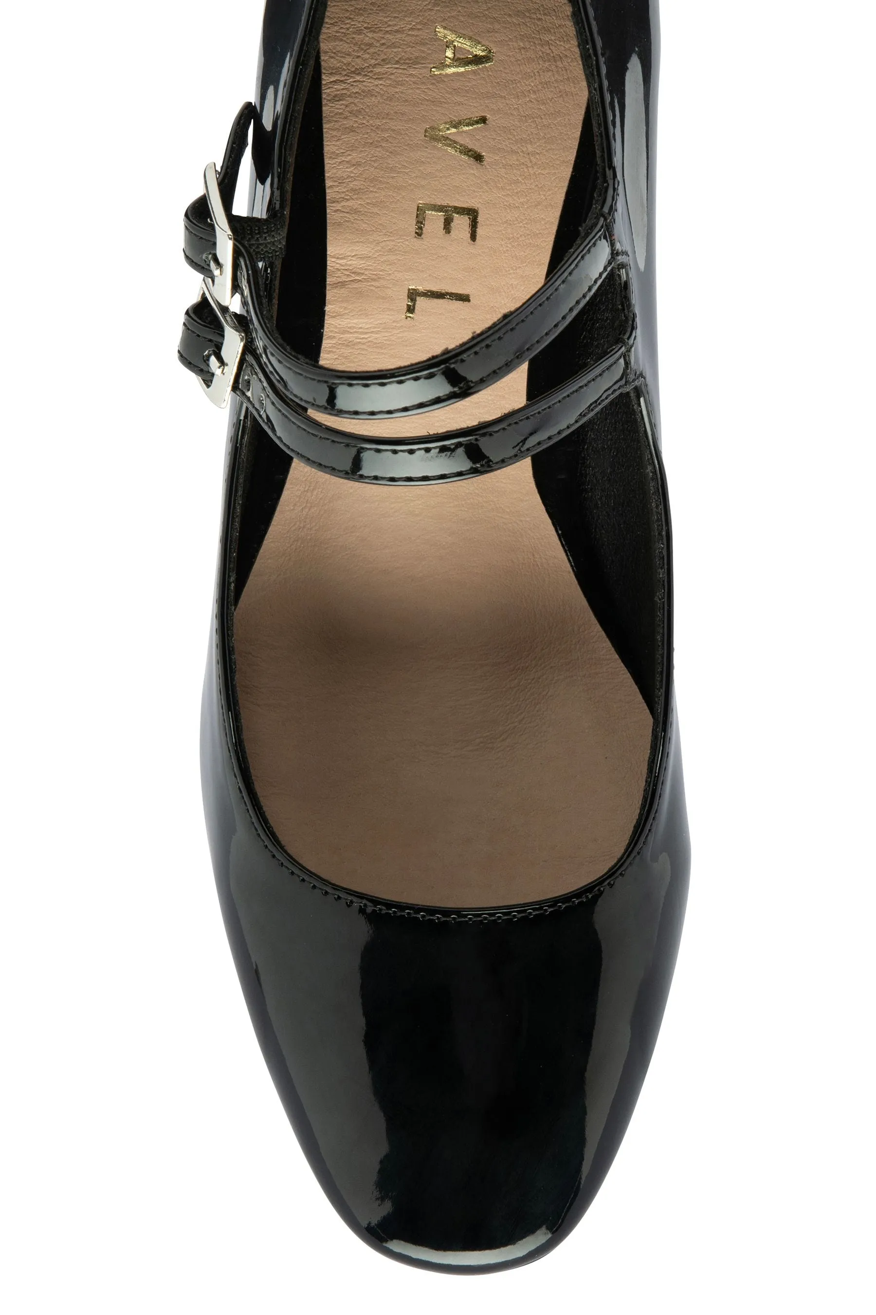 Ravel - Scarpe Mary Jane con tacco largo e fibbia doppia
