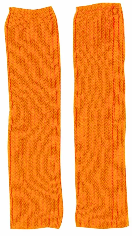 Scaldamuscoli da donna arancione fluo lunghi