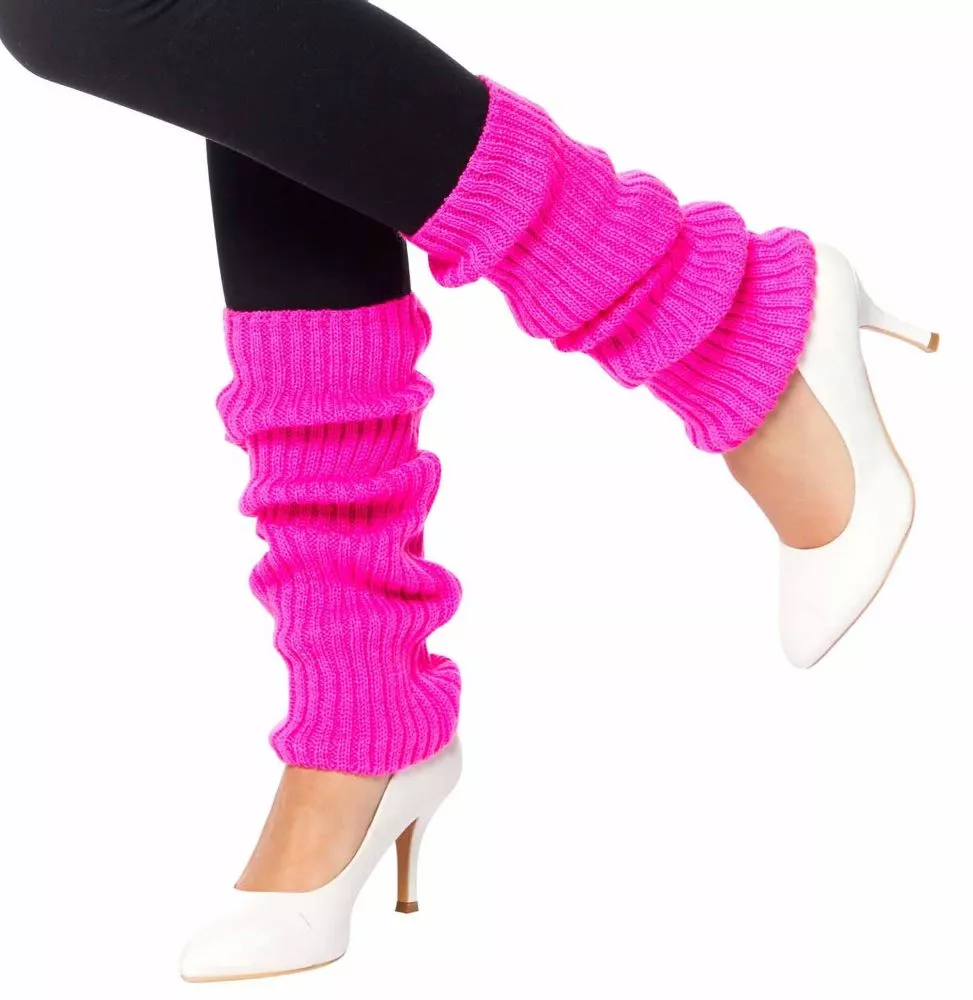 Scaldamuscoli da donna rosa fluo lunghi