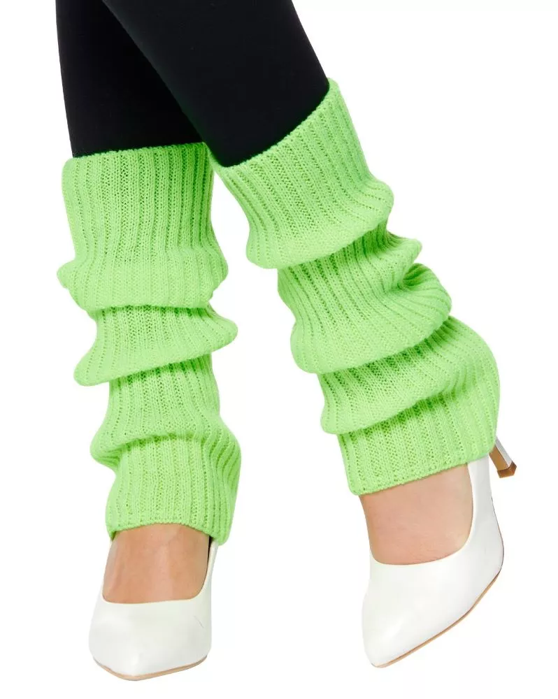 Scaldamuscoli da donna verde neon lunghi