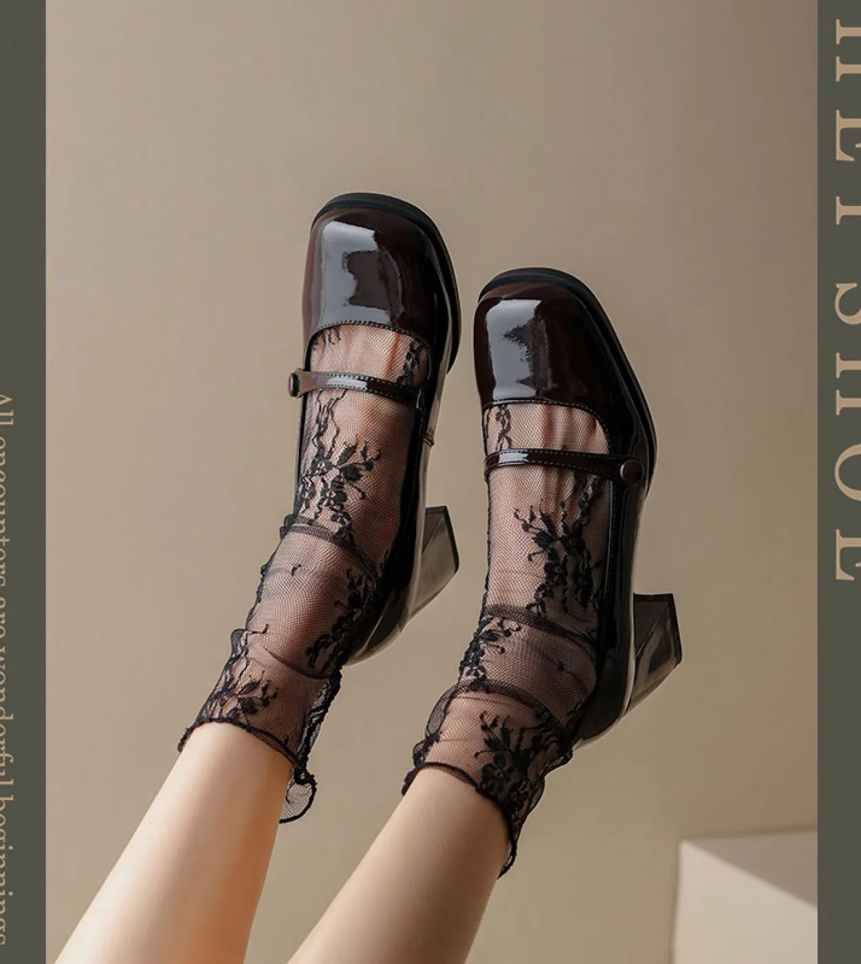 Scarpe col tacco alto da donna 2022 primavera nuove scarpe francesi in pelle con tacco spesso retrò Mary Jane