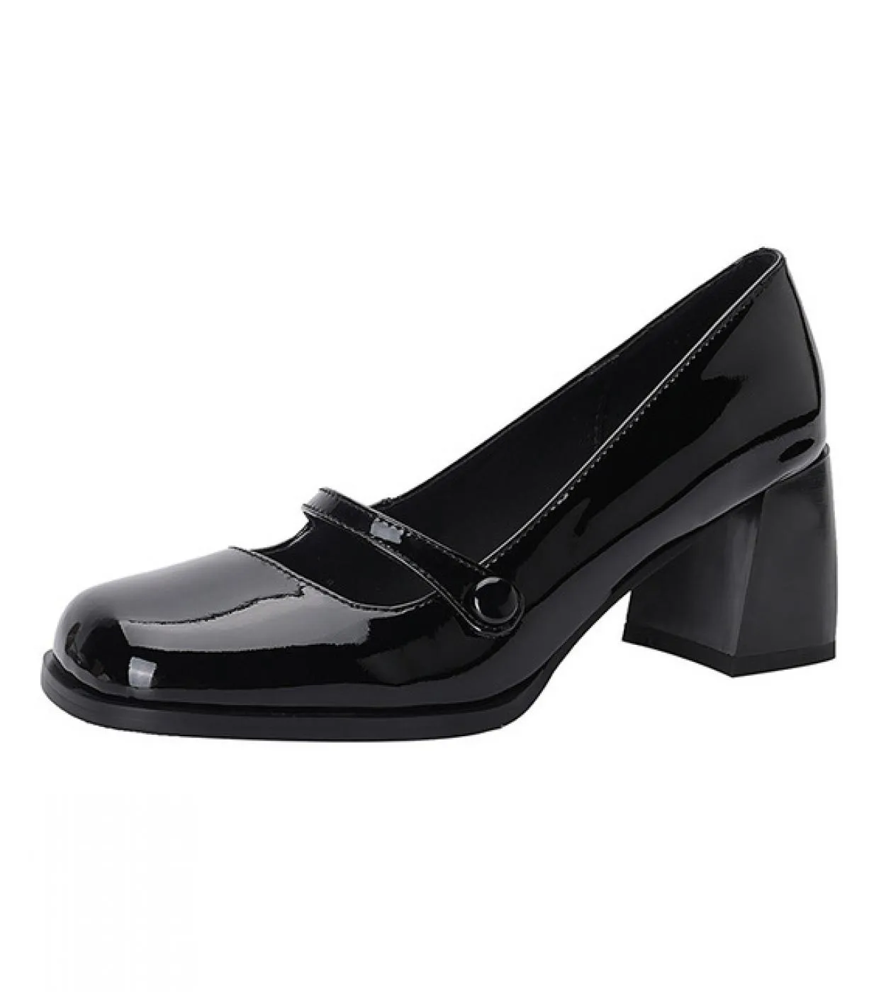 Scarpe col tacco alto da donna 2022 primavera nuove scarpe francesi in pelle con tacco spesso retrò Mary Jane