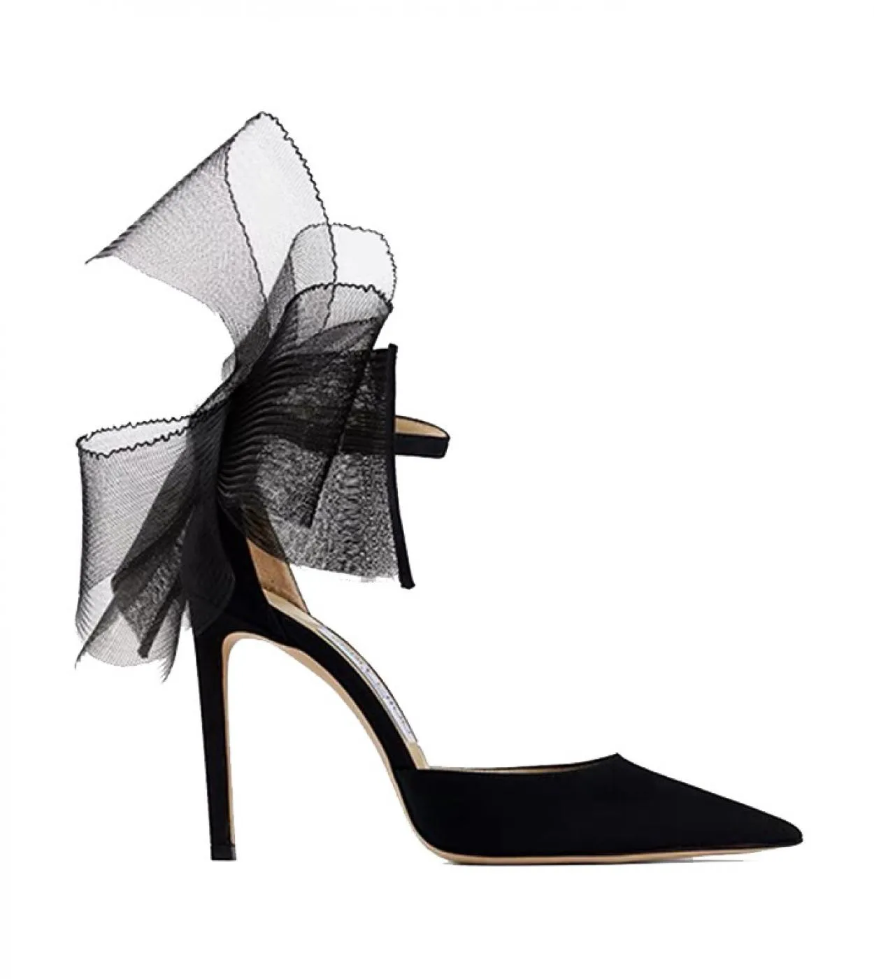 Scarpe da donna Sandali con tacco alto 2022 Nuovi sandali con tacco a spillo a punta con fiocco Scarpe da diserbo