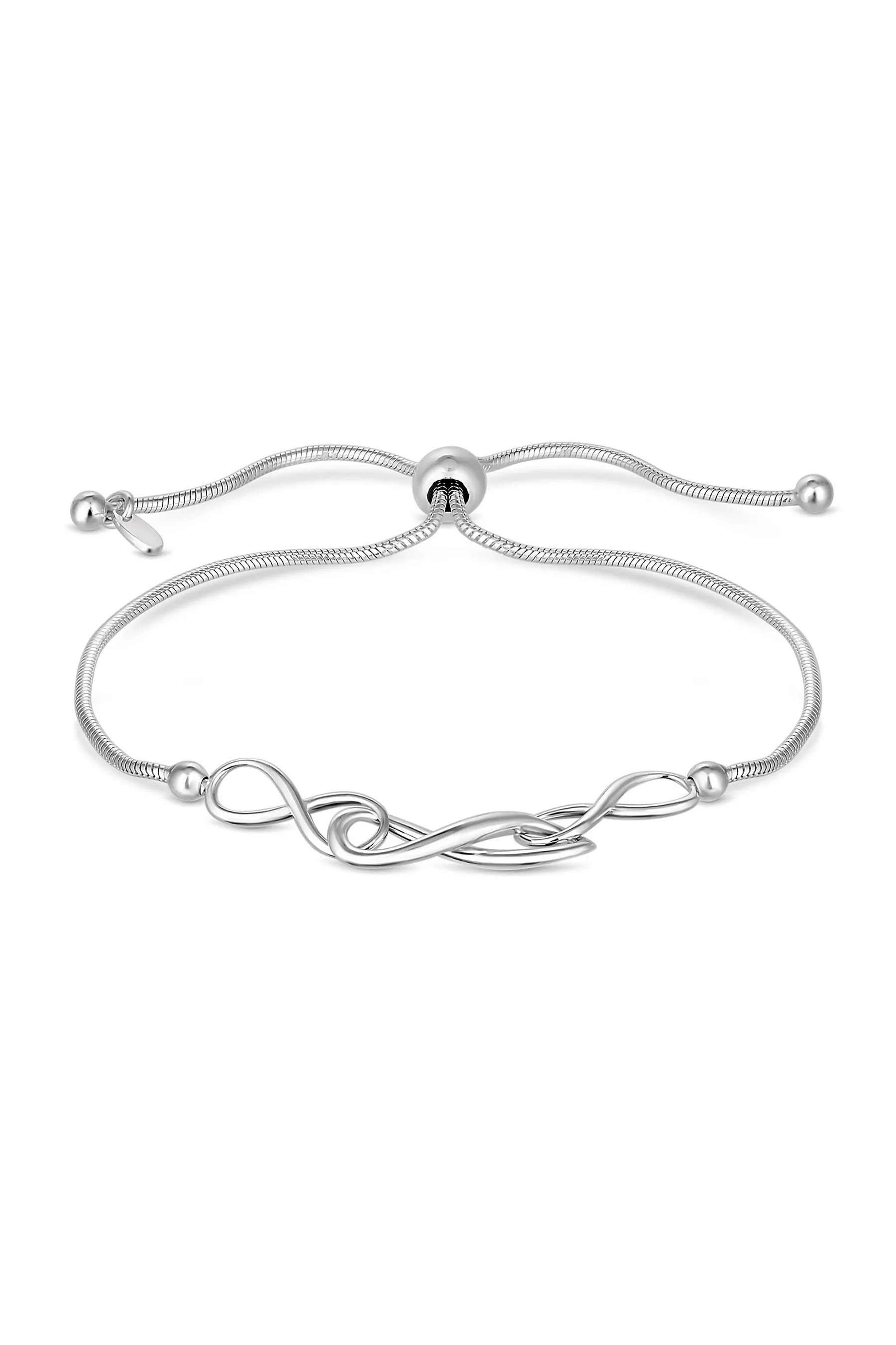 Simply Argento - Bracciale con fermacorda
