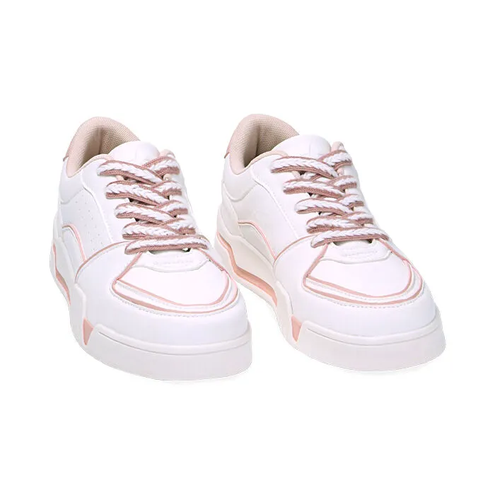 Sneakers bianco-rosa