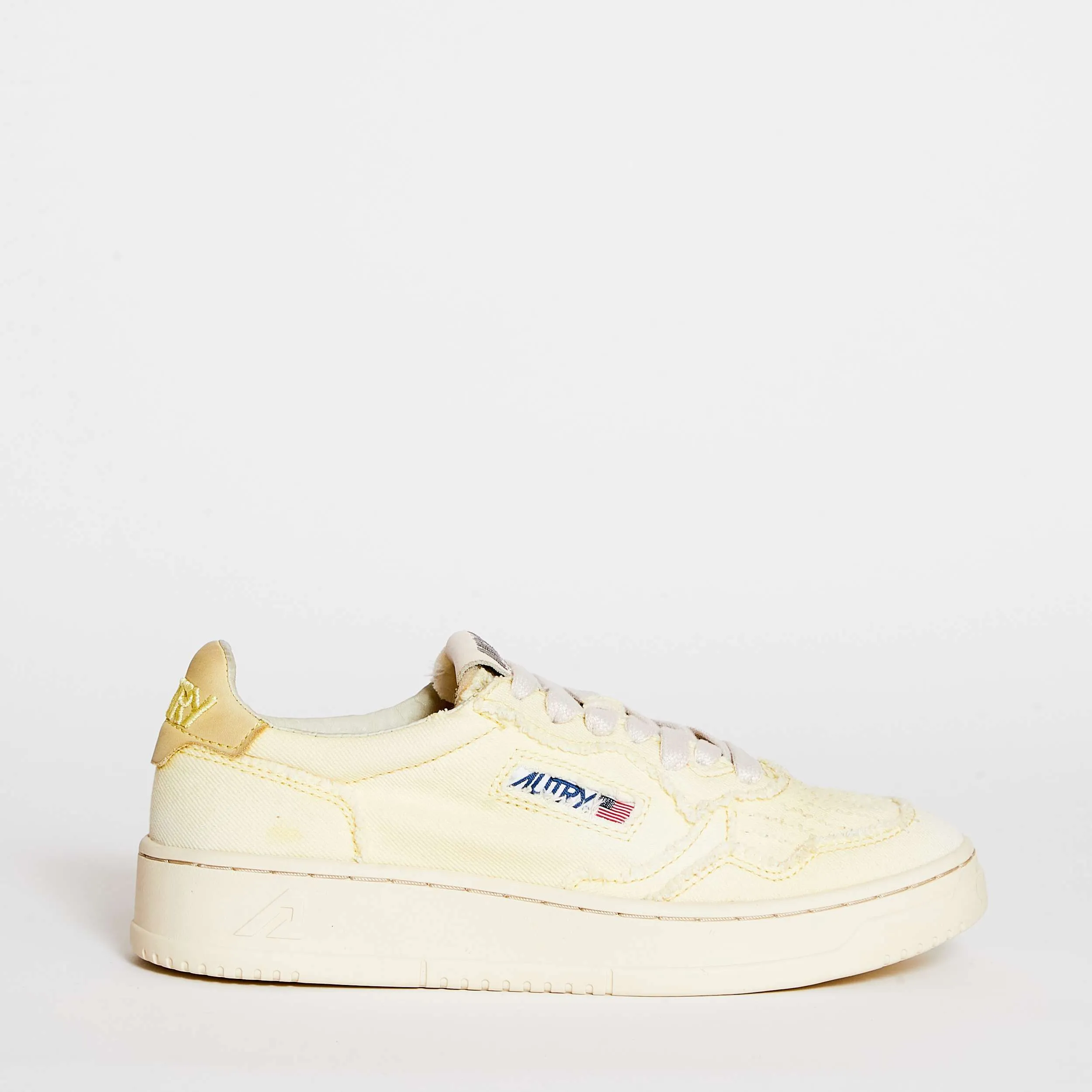 Sneakers Medalist Low In Tela Giallo