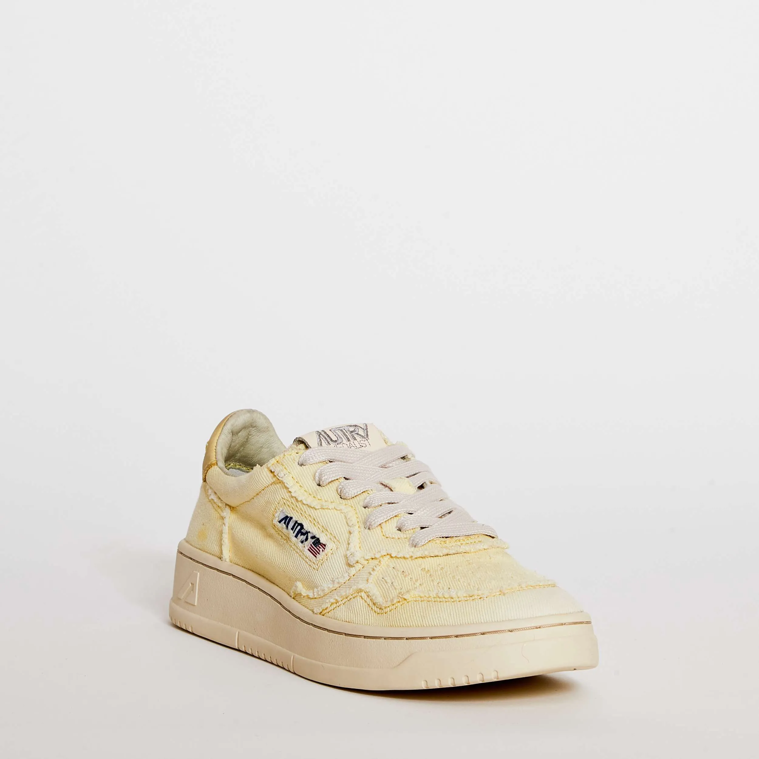 Sneakers Medalist Low In Tela Giallo