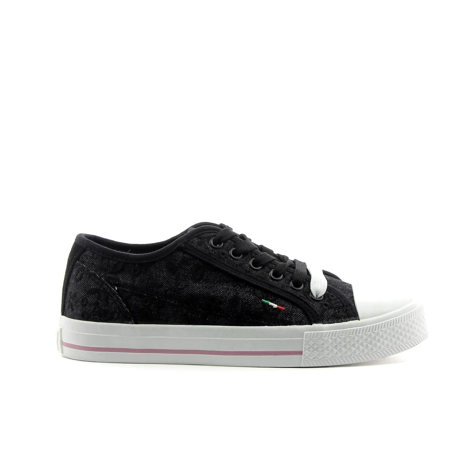 Sneakers nere in tela