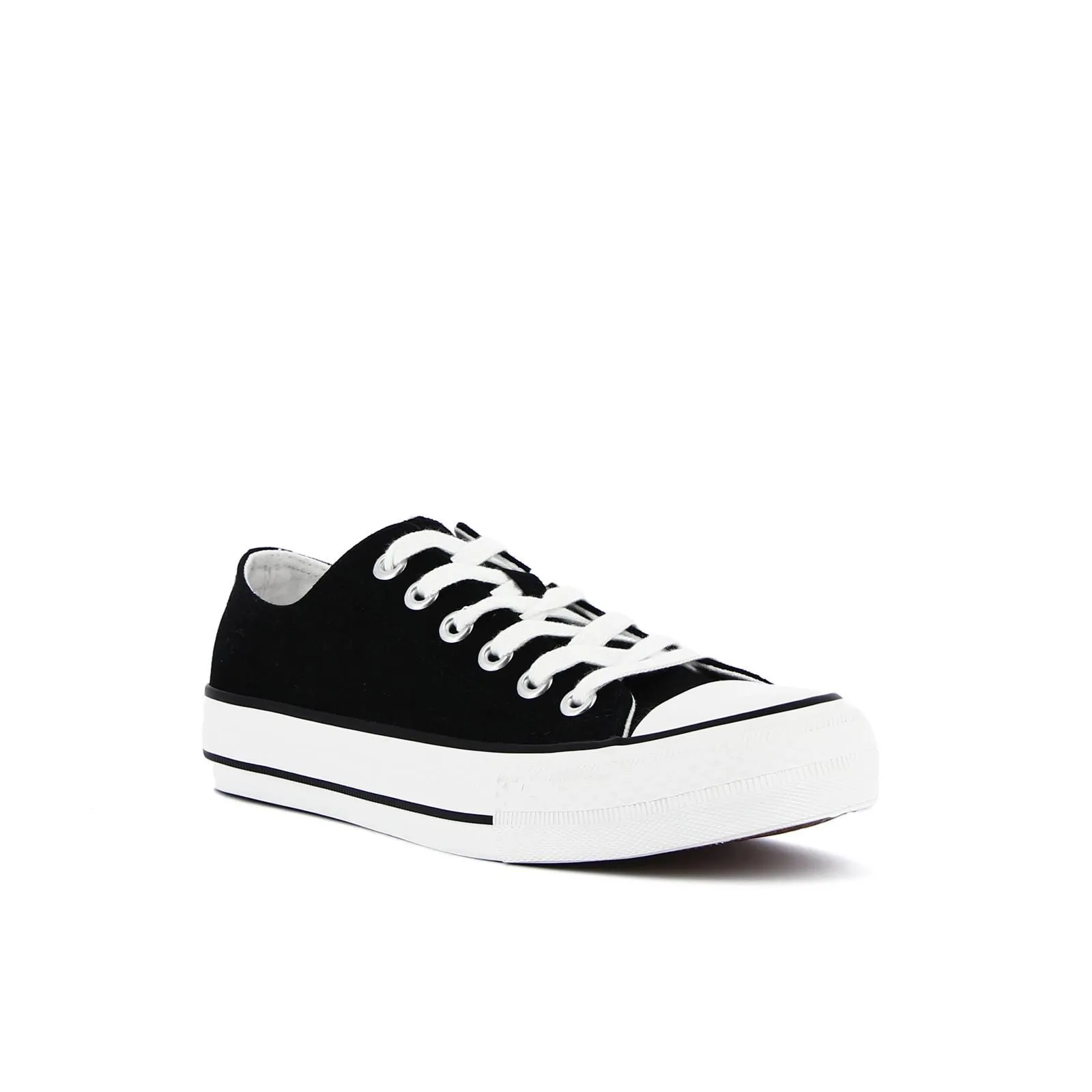 Sneakers nere unisex in tela