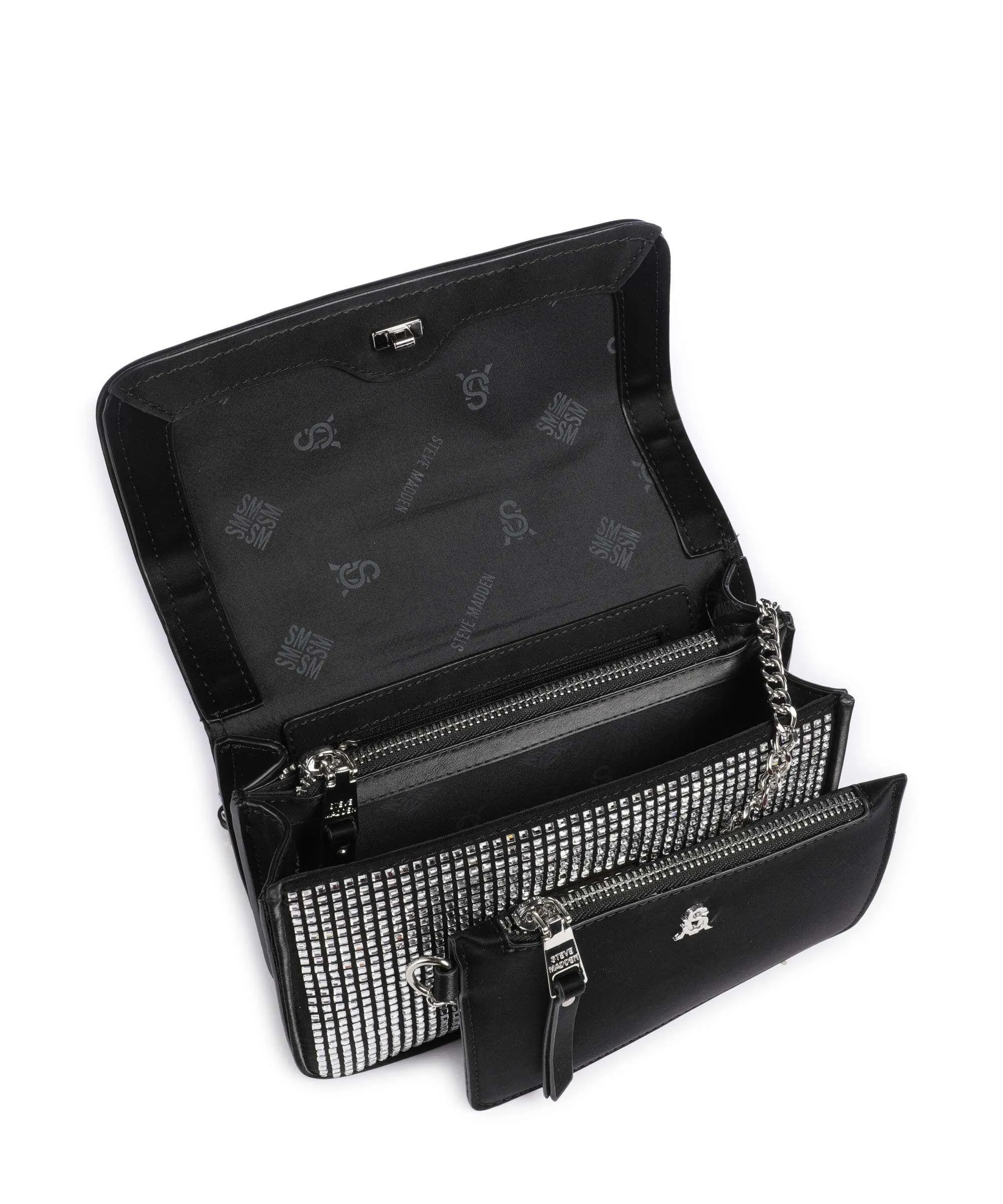 Steve Madden BZENO Borsa a spalla poliestere nero  