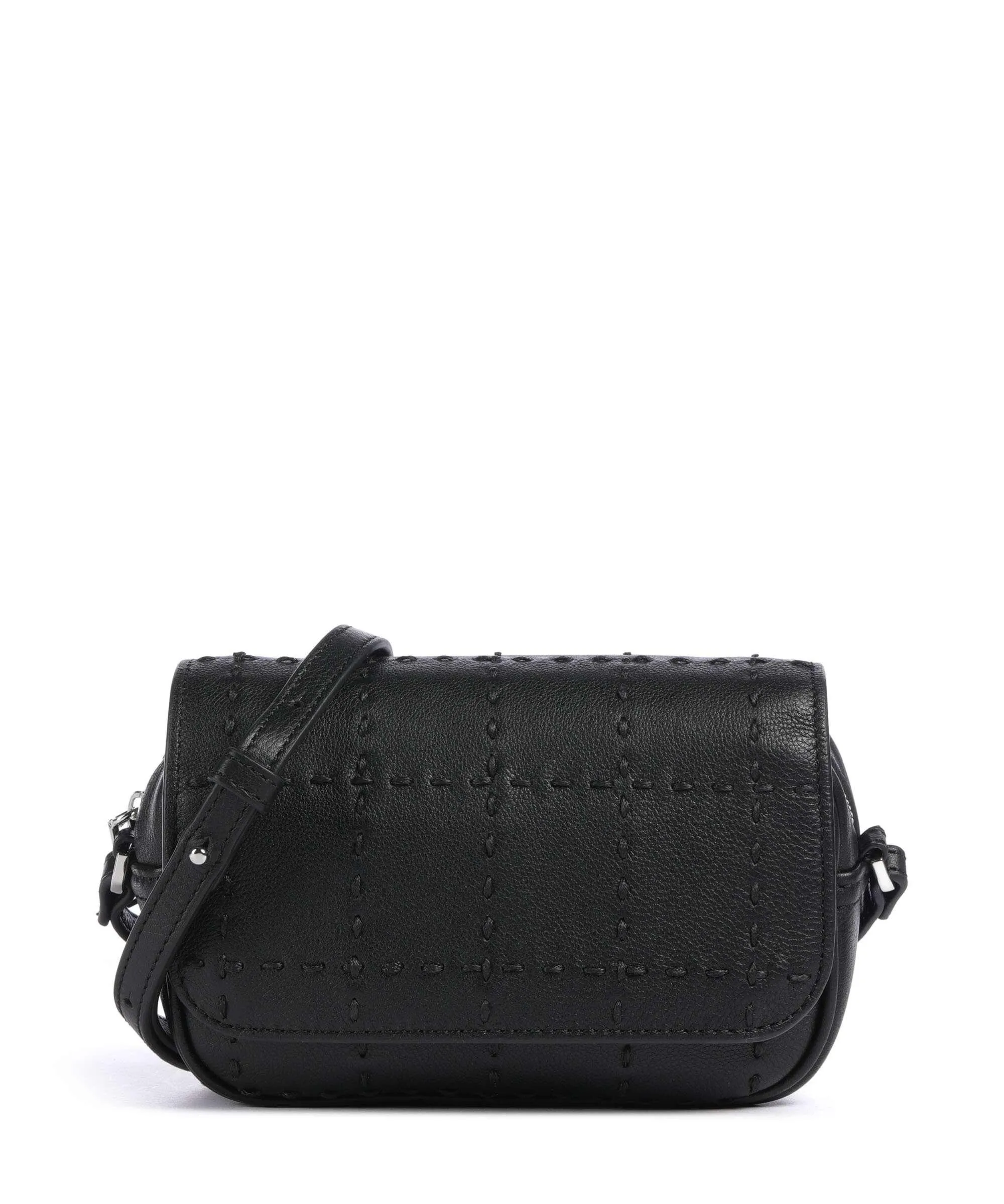  Ted Baker Stalina Borsa a tracolla pelle di vacchetta finemente grana nero  