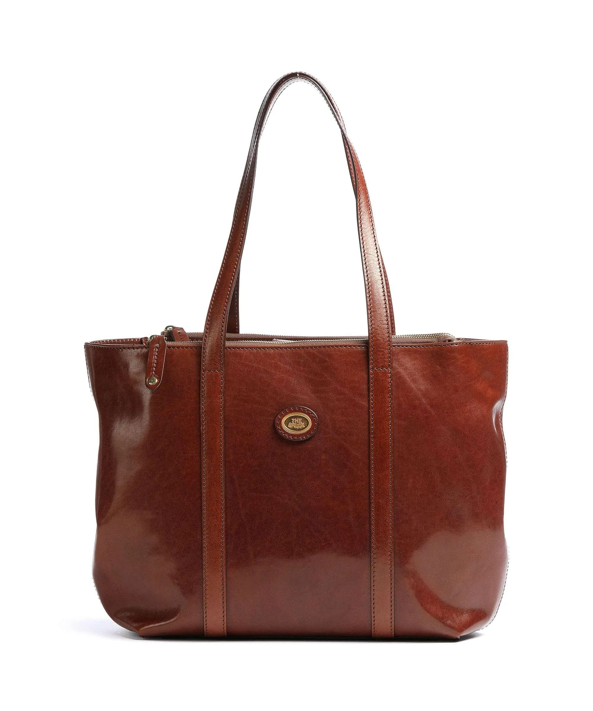  The Bridge Story Donna Borsa shopper pelle di vacchetta liscia marrone  