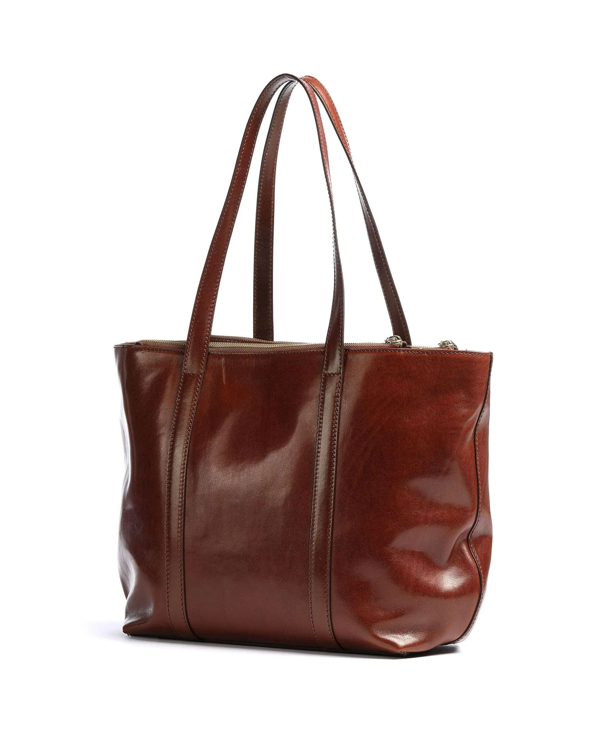  The Bridge Story Donna Borsa shopper pelle di vacchetta liscia marrone  