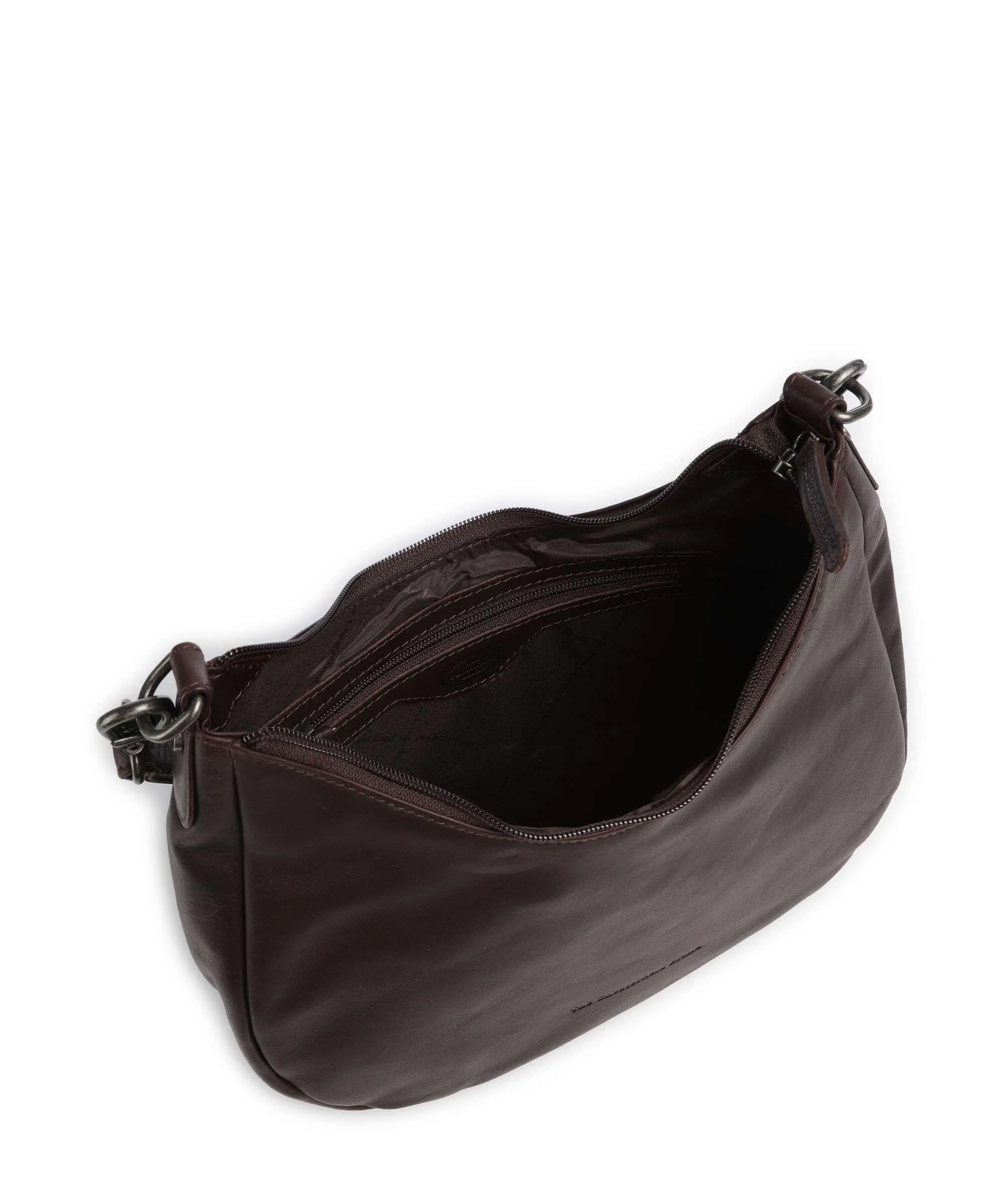  The Chesterfield Brand Cow Wax Pull Up Alexandria Borsa a spalla pelle di vacchetta pull-up marrone scuro  