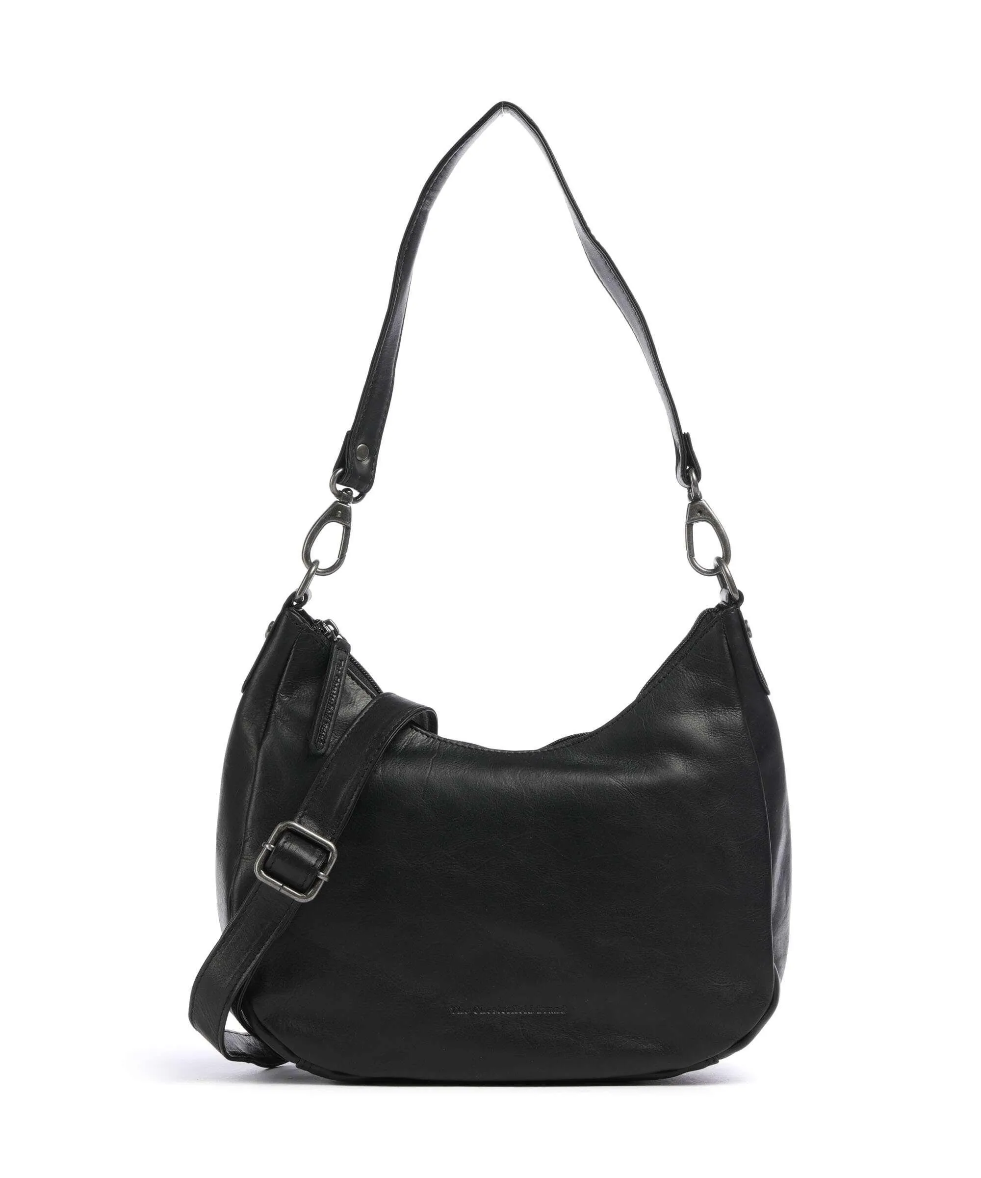 The Chesterfield Brand Cow Wax Pull Up Alexandria Borsa a spalla pelle di vacchetta pull-up nero  