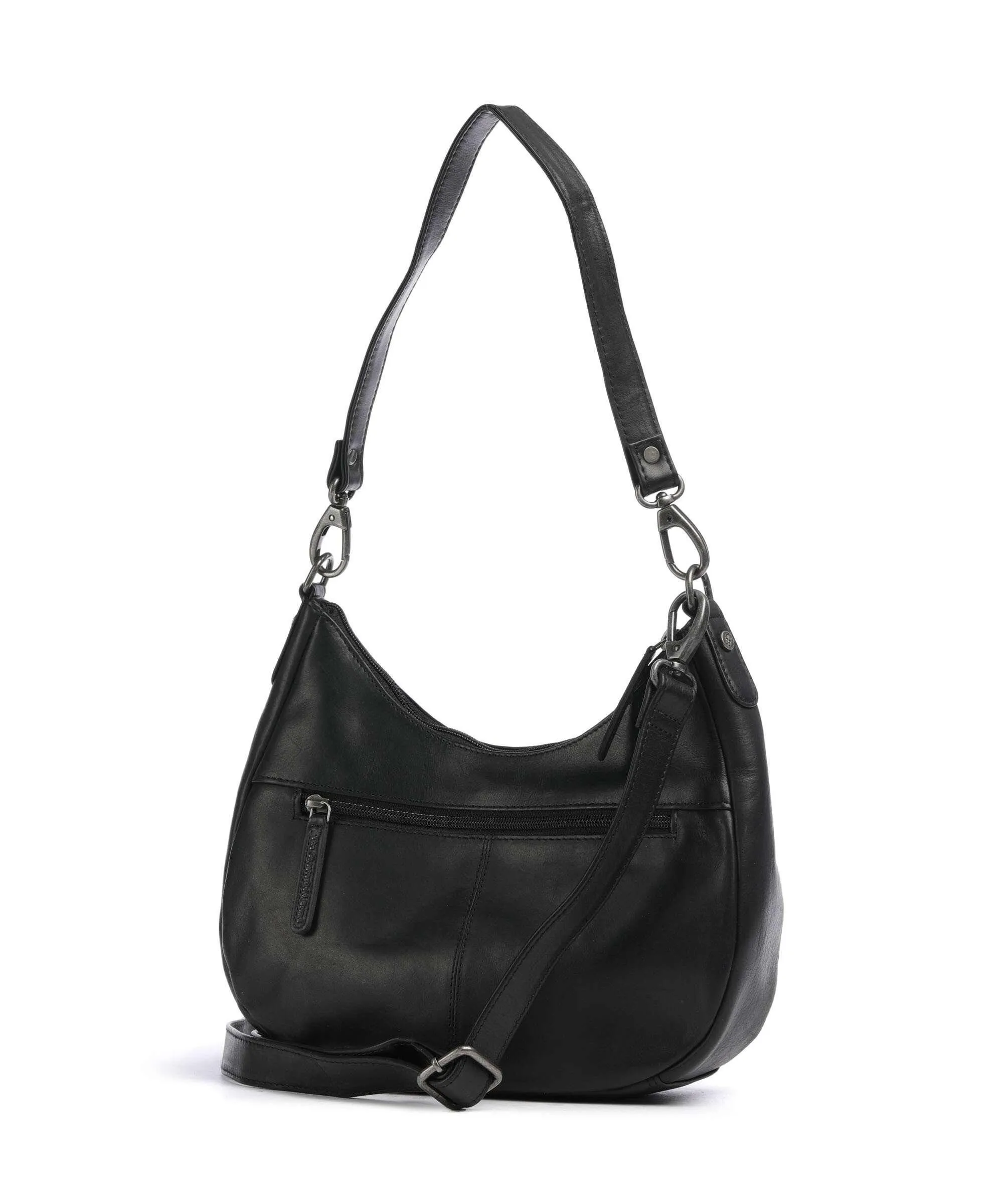  The Chesterfield Brand Cow Wax Pull Up Alexandria Borsa a spalla pelle di vacchetta pull-up nero  