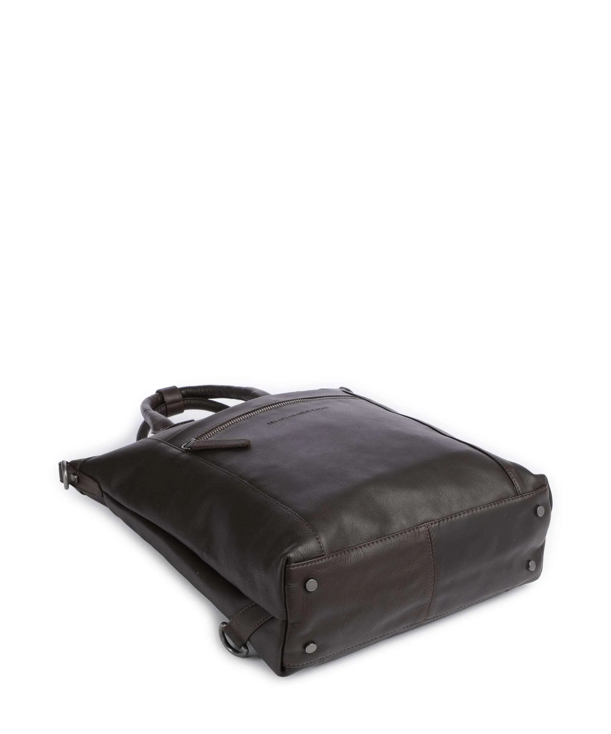 The Chesterfield Brand Cow Wax Pull Up Luisa Borsa a zainetto 15″ pelle bovina marrone scuro  