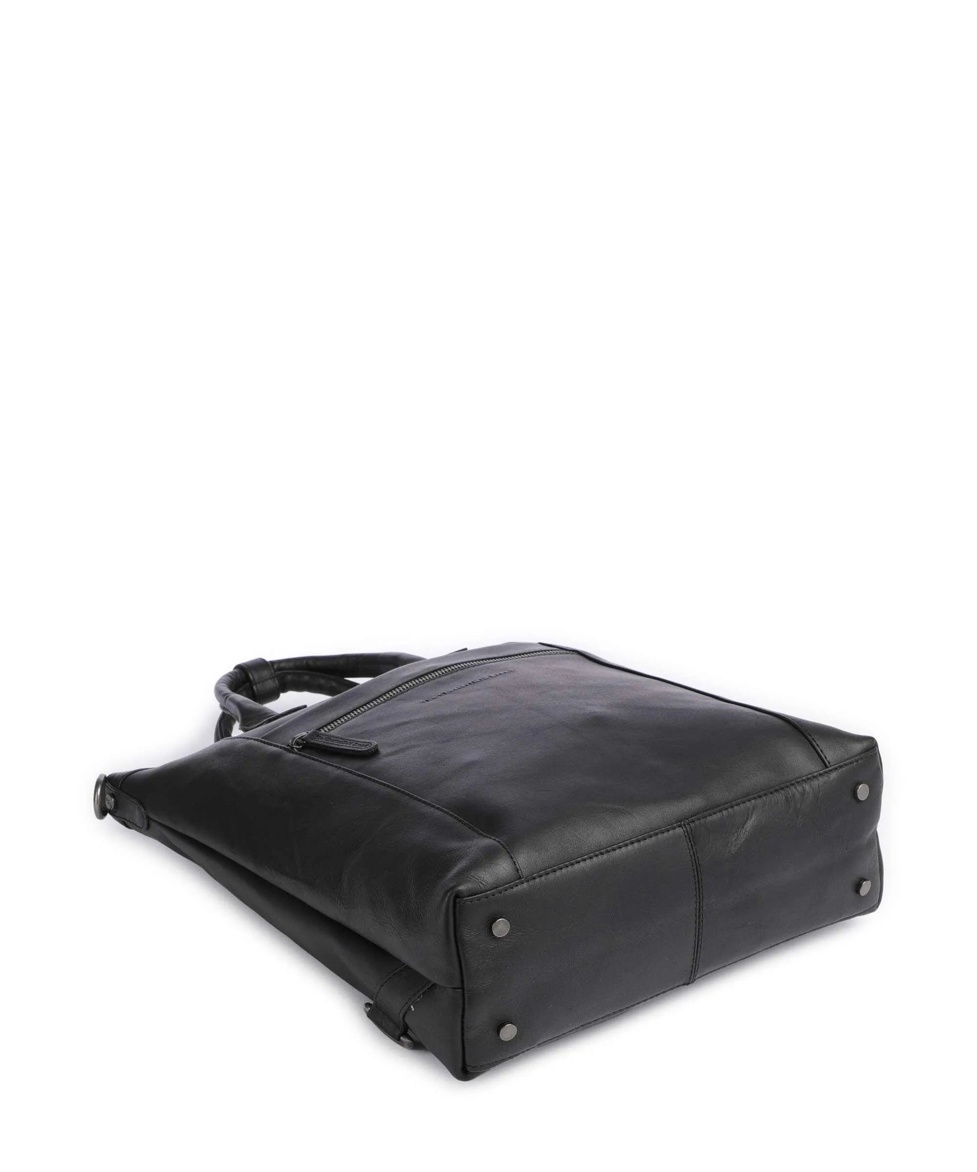  The Chesterfield Brand Cow Wax Pull Up Luisa Borsa a zainetto 15″ pelle bovina nero  