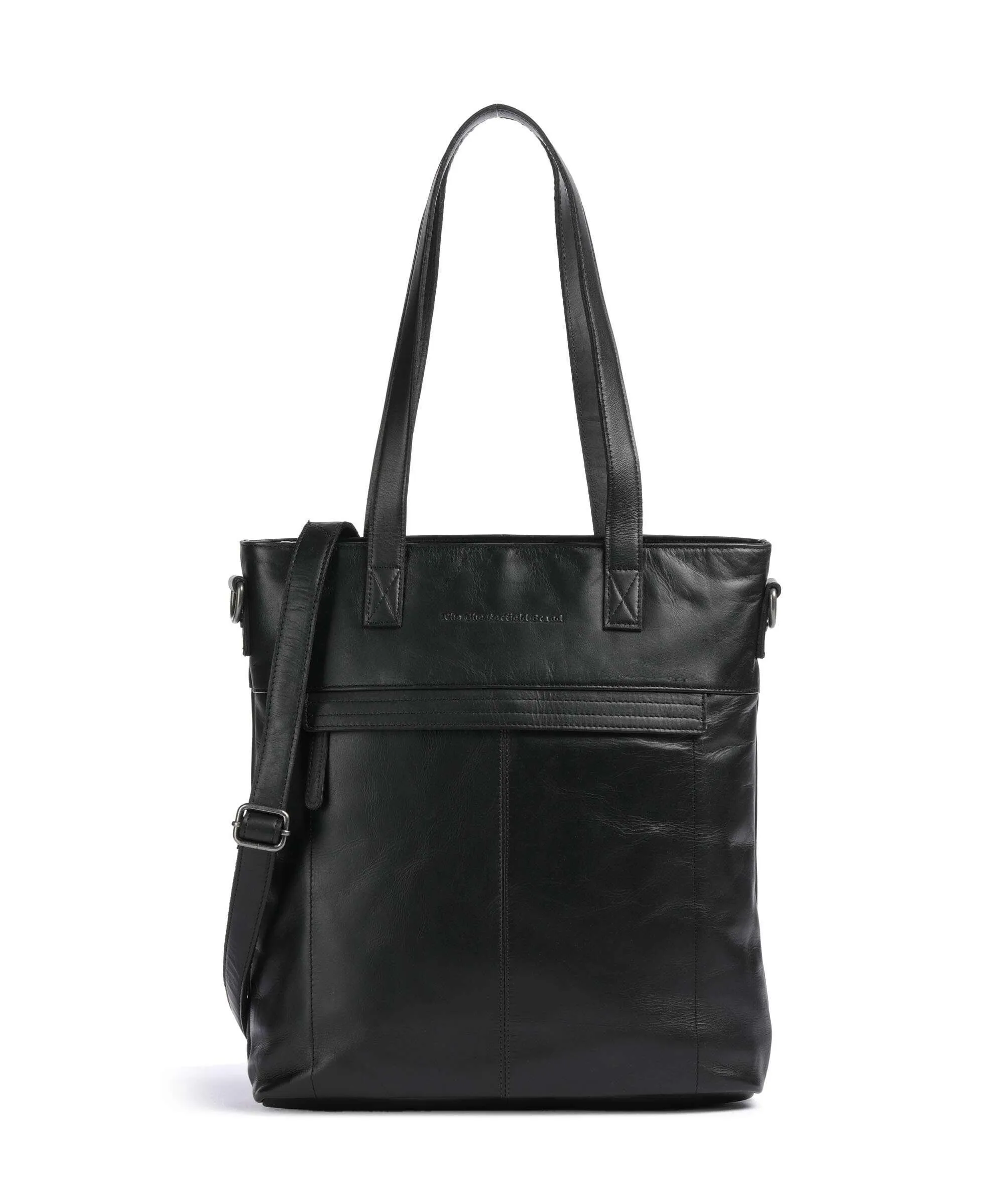  The Chesterfield Brand Cow Wax Pull Up Nunavik Borsa shopper 15″ pelle bovina nero  