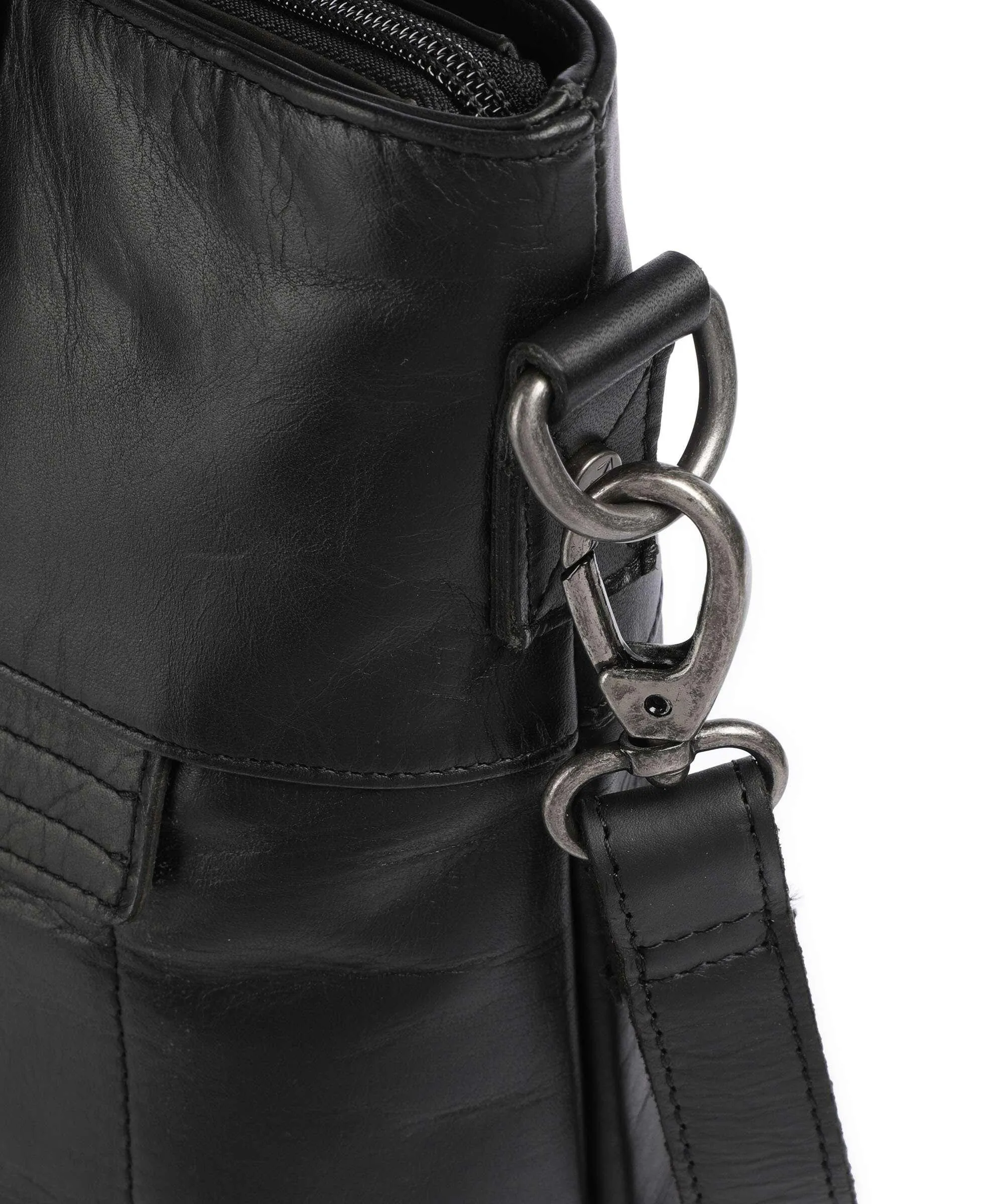  The Chesterfield Brand Cow Wax Pull Up Nunavik Borsa shopper 15″ pelle bovina nero  