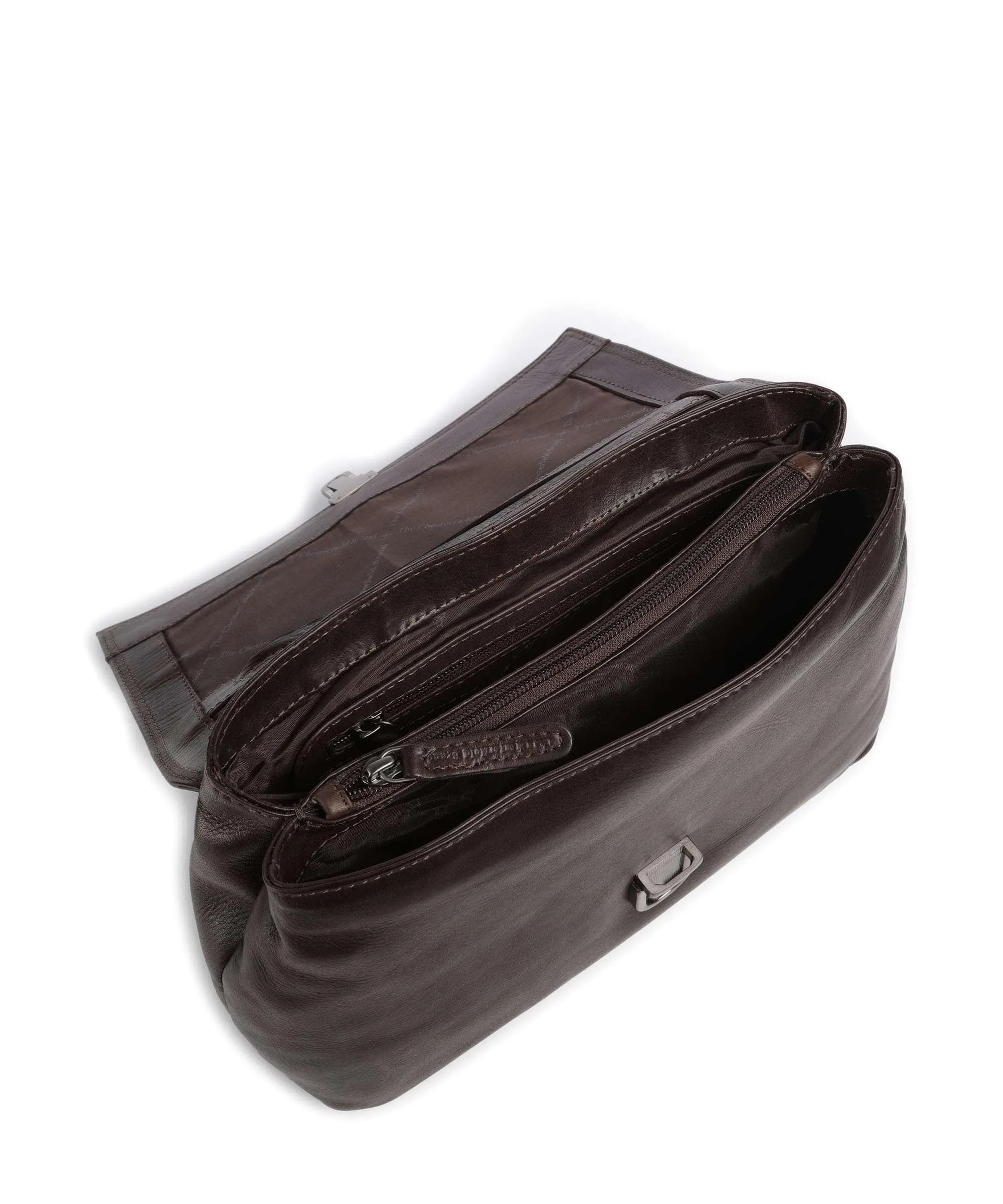  The Chesterfield Brand Novum Renata Borsa a tracolla pelle bovina marrone scuro  