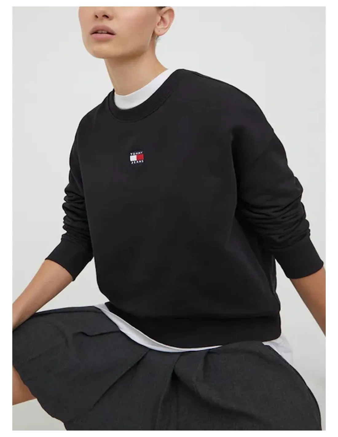 TOMMY JEANS FELPA DONNA TJW BXY BADGE CREW E