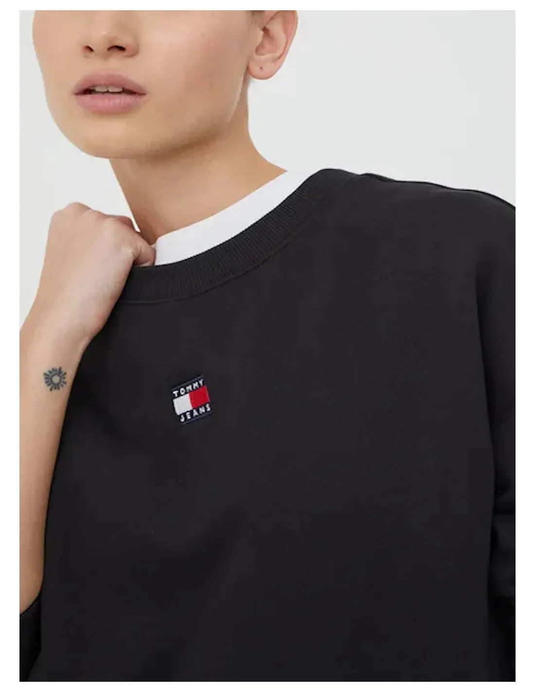 TOMMY JEANS FELPA DONNA TJW BXY BADGE CREW E