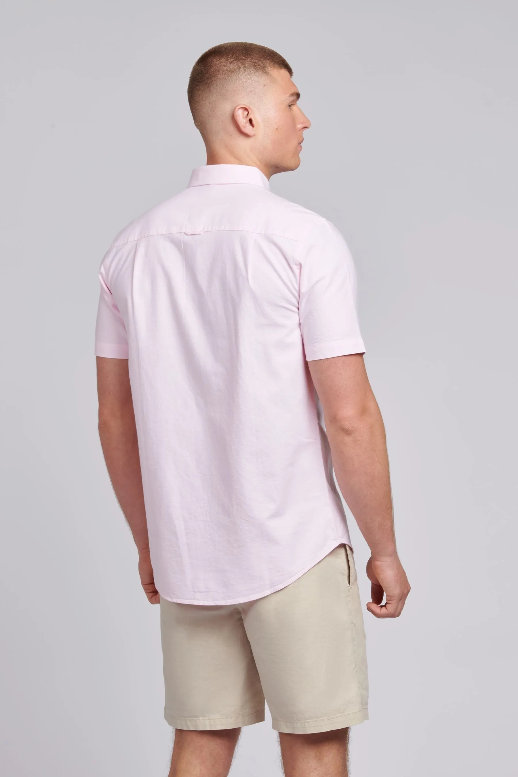 U.S. Polo Assn. Camicia Uomo Manica corta Oxford a righe