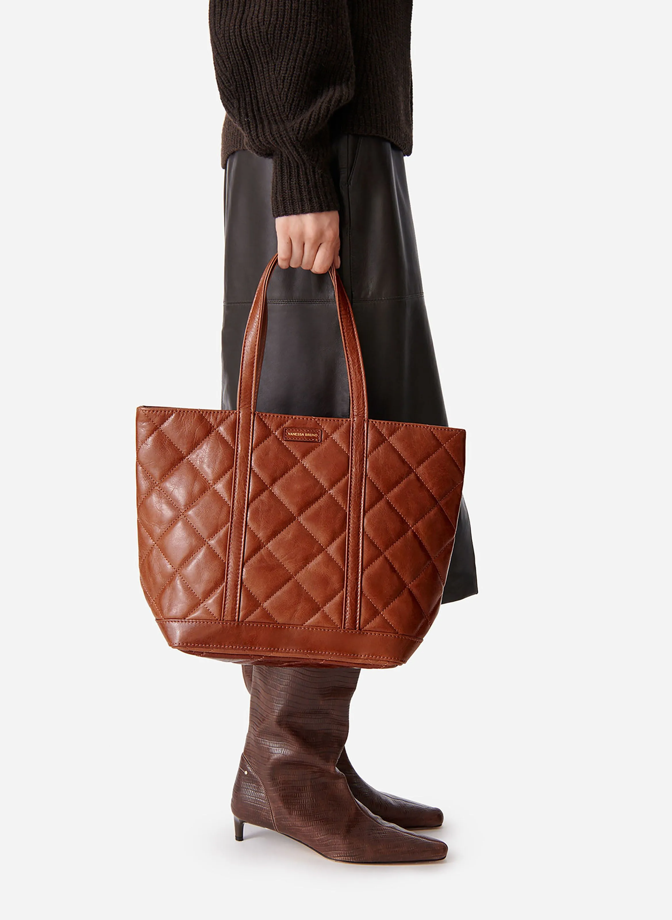  VANESSA BRUNO   Borsa matelassé in pelle | Marrone